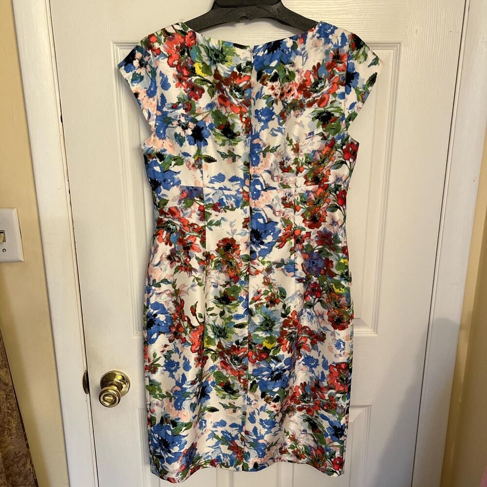 NWT Liz Claiborne women's multi color Dress Sz 6 summer office wear occasion - Picture 3 of 7